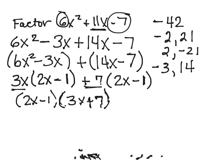 Factoring trinomials a 1 answer key