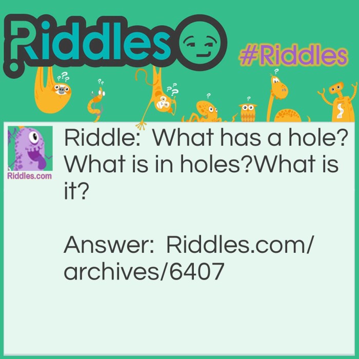 Story with a hole riddles