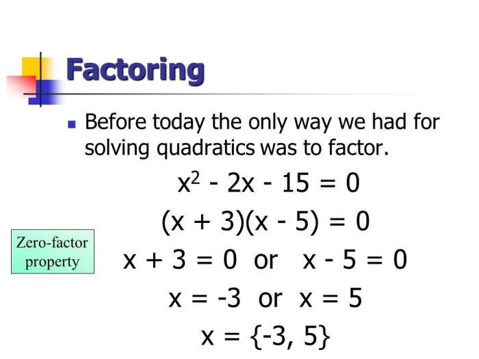 Factoring quadratic expressions quiz part 1